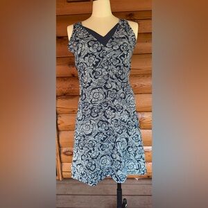 Title 9 Freestyle Sleeveless Dress - Navy and White